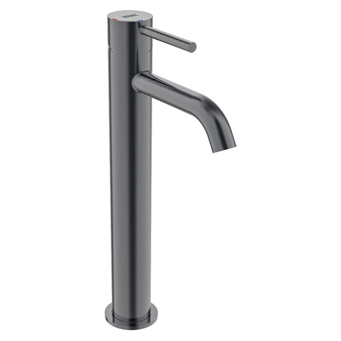 Tube monomando XL lavabo acabado black chrome PVD y caudal ecológico