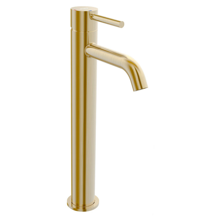 Tube monomando XL lavabo acabado oro cepillado PVD