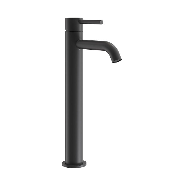Tube monomando XL lavabo acabado negro