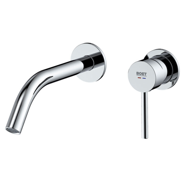 Tube monomando empotrado para lavabo sin placa