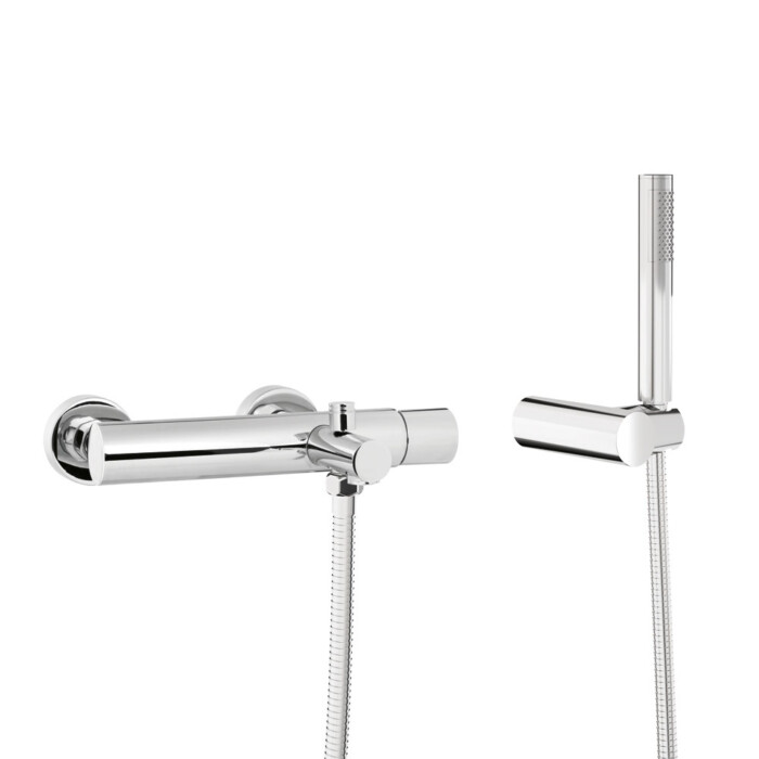 Kali monomando baño y ducha acabado cromo. Inversor automático