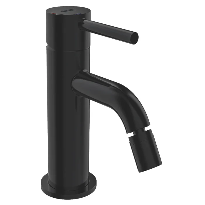 Tube monomando bidé con rótula giratoria acabado negro