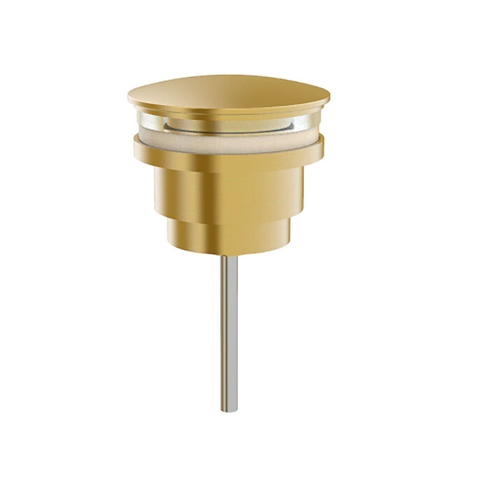 Pulsador rapid clic-clac gold PVD.