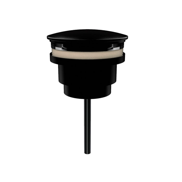 Tubular desagüe pulsador clic-clac redondo acabado negro