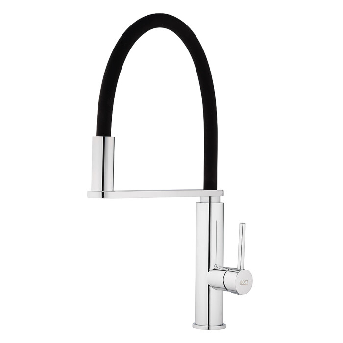 Tube monomando de cocina cromado