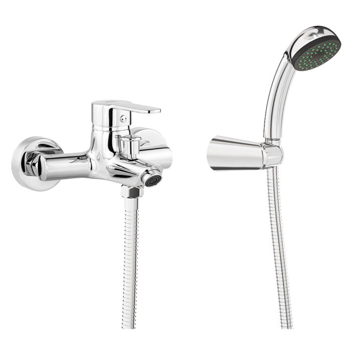 Jet monomando baño-ducha acabado cromo. Inversor automático