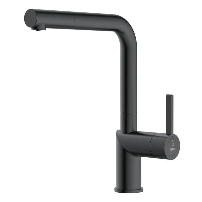 Doha monomando cocina osmosis push negro mate