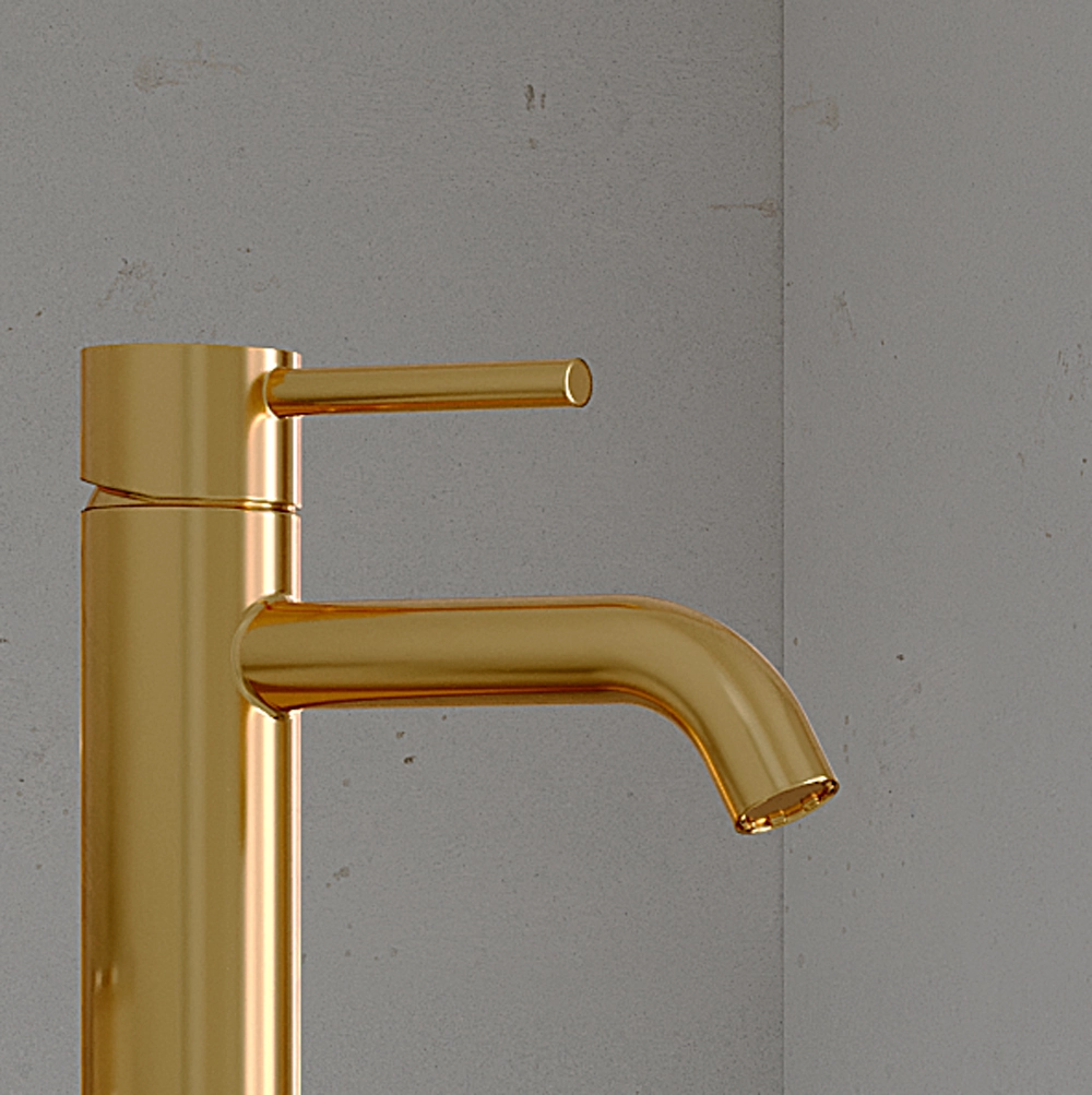 Tube XL Lavabo Oro Cepillado - Imagen 3