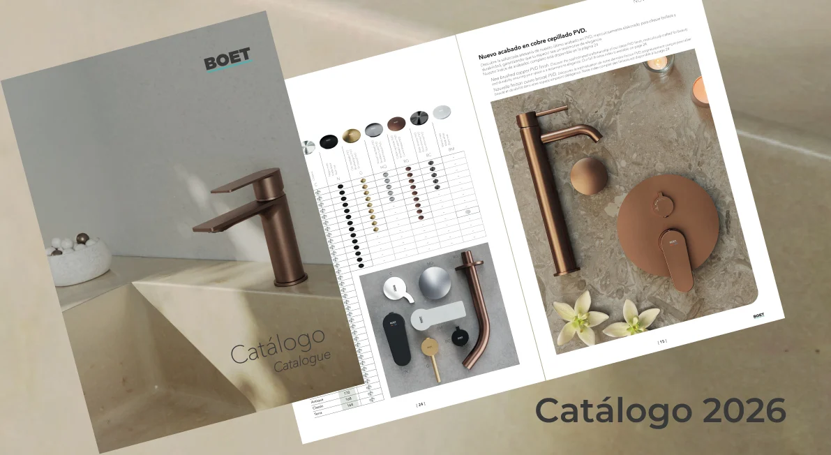 Catálogo Boet 2026 de grifería para baño y cocina