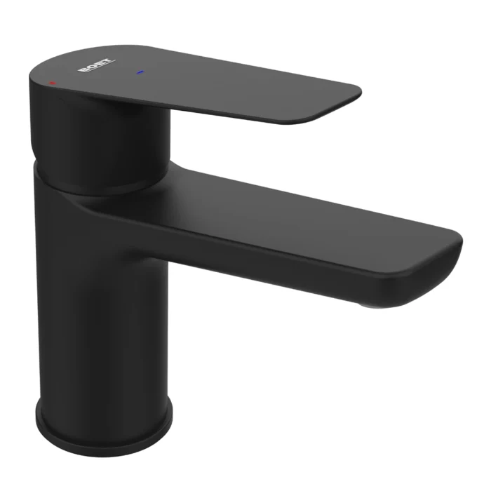 Grifo monomando alto lavabo Aston Boet | Negro Mate