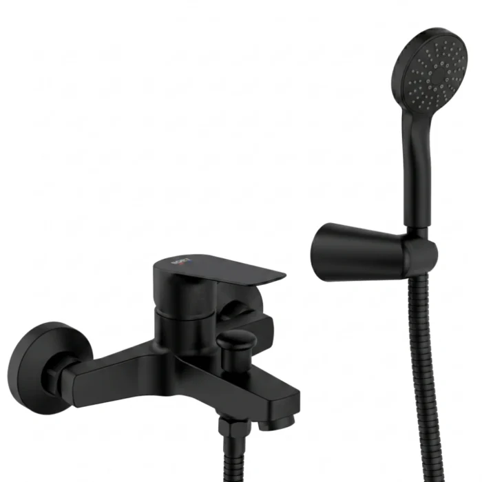 Grifo monomando baño-ducha Aston Boet | Negro Mate