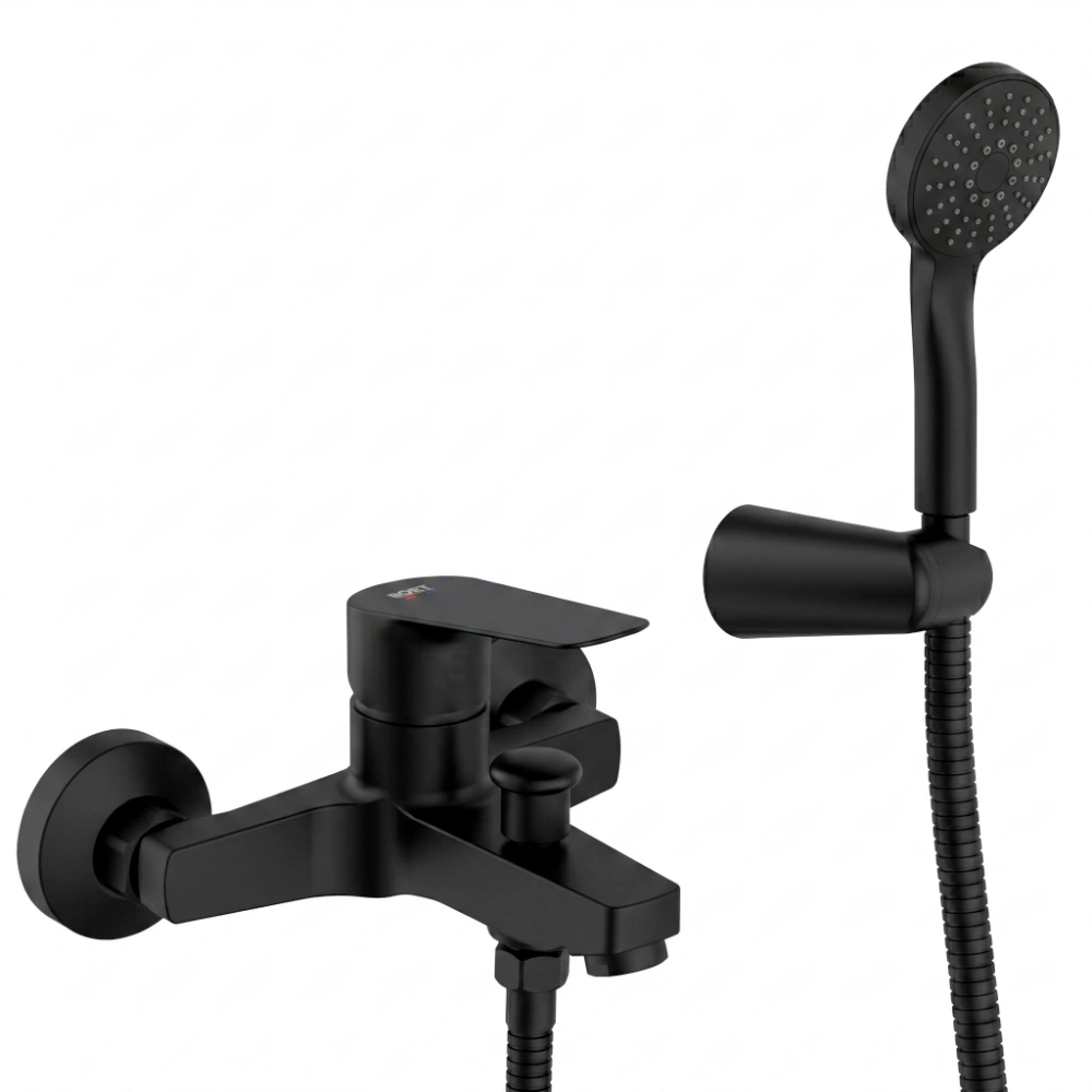 Grifo monomando baño-ducha Aston Boet | Negro Mate