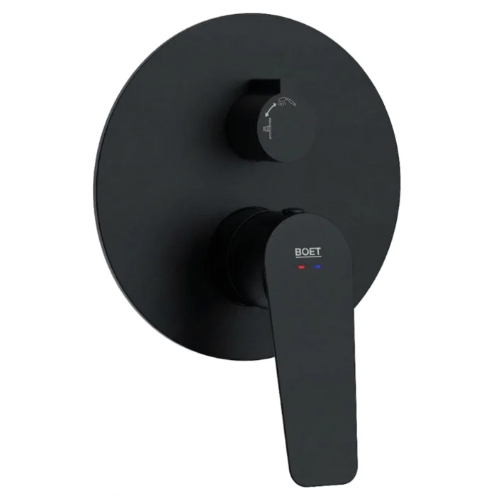Grifo monomando baño-ducha empotrado Aston Boet | Negro Mate