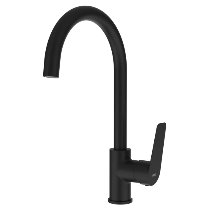 Grifo monomando fregadero Aston Boet | Negro Mate