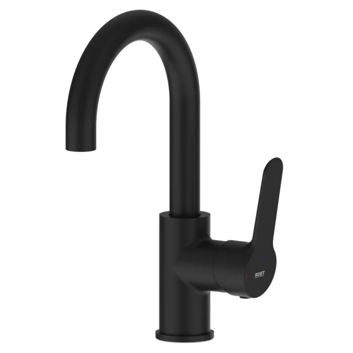 Grifo monomando lavabo Duna Boet | Negro Mate