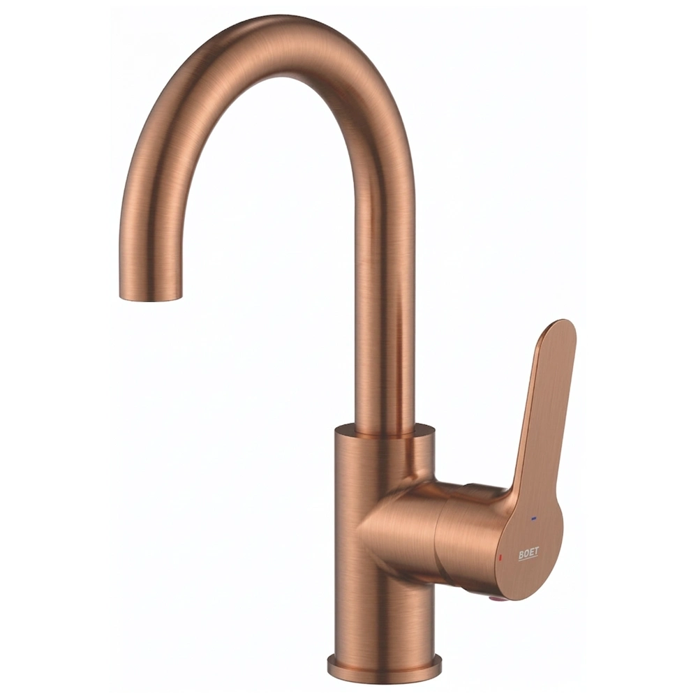 Grifo monomando lavabo Duna Boet | Cobre Cepillado PVD