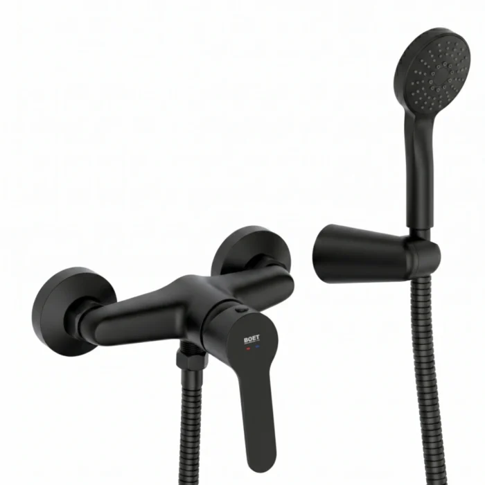 Grifo monomando ducha Duna Boet | Negro Mate