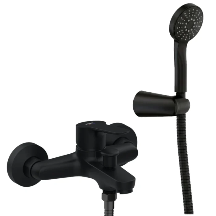 Grifo monomando baño-ducha Duna Boet | Negro Mate