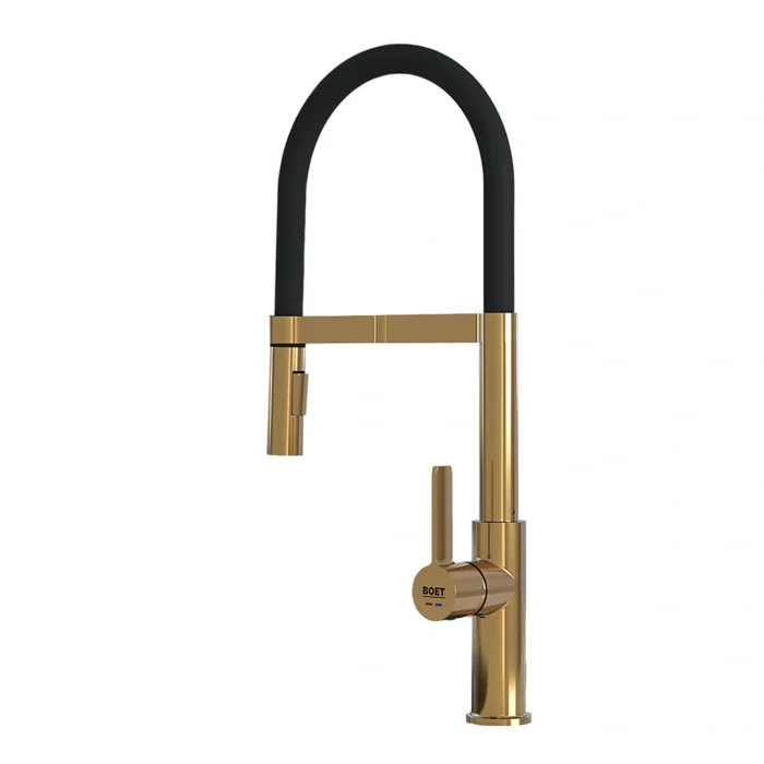 Fregadera cocina osmosis oro cepillado
