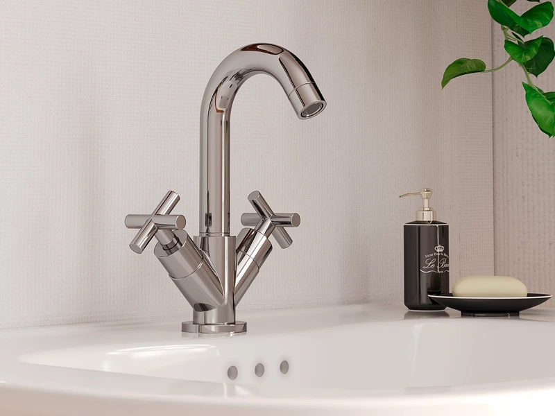Grifo bimando para lavabo Terra