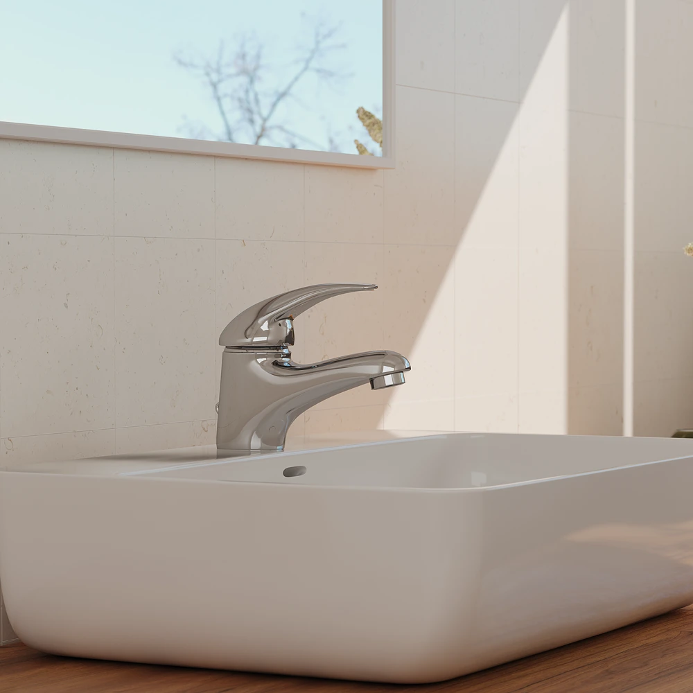 Monomando lavabo cromo