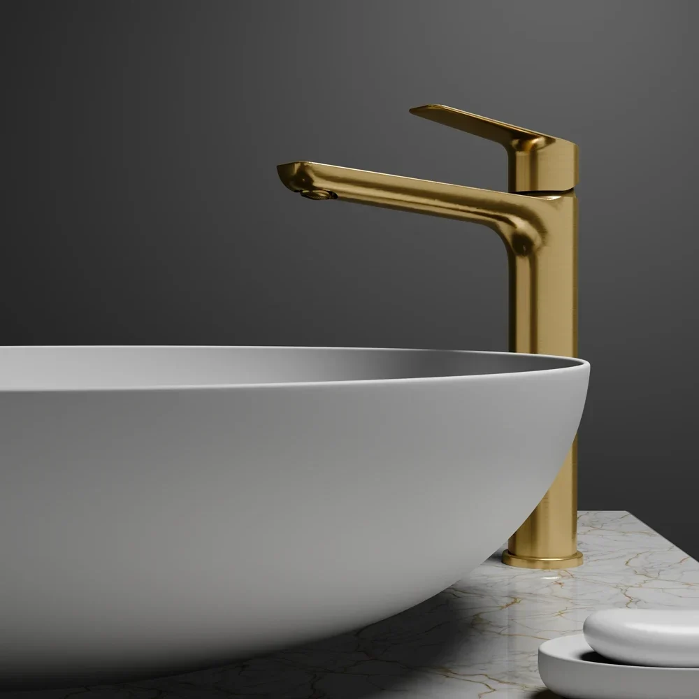 Monomando lavabo alto con apertura en frío y caudal ecológico